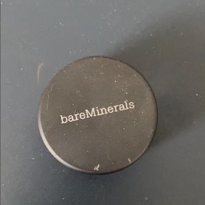 Pink metallic powder eyeshadow.